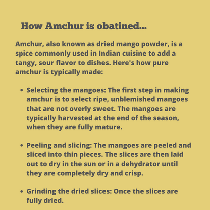 Amchur Powder, Dry mango Powder