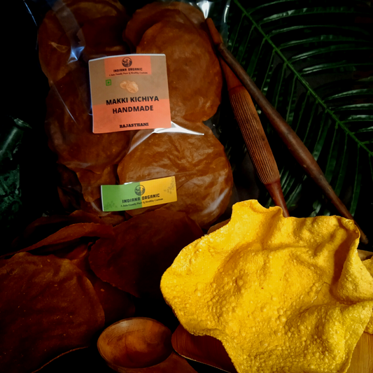 Maize kichiya papad, Authentic handmade traditionally, (मक्का खिचिया पापड़)