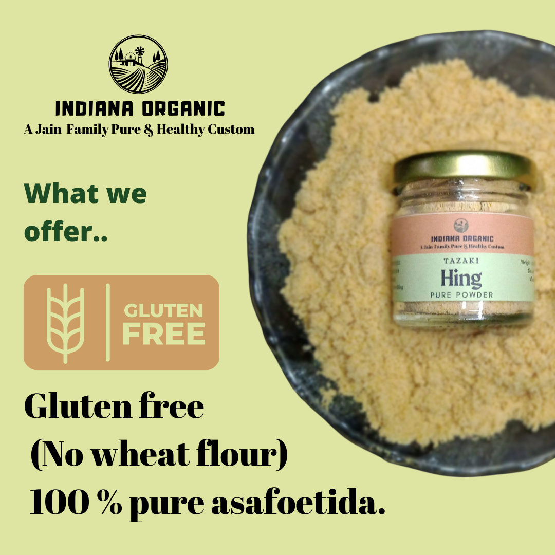 100 % Pure Asafoetida Powder | Gluten free pure powder hing  (100 % शुद्ध पाउडर हिंग)