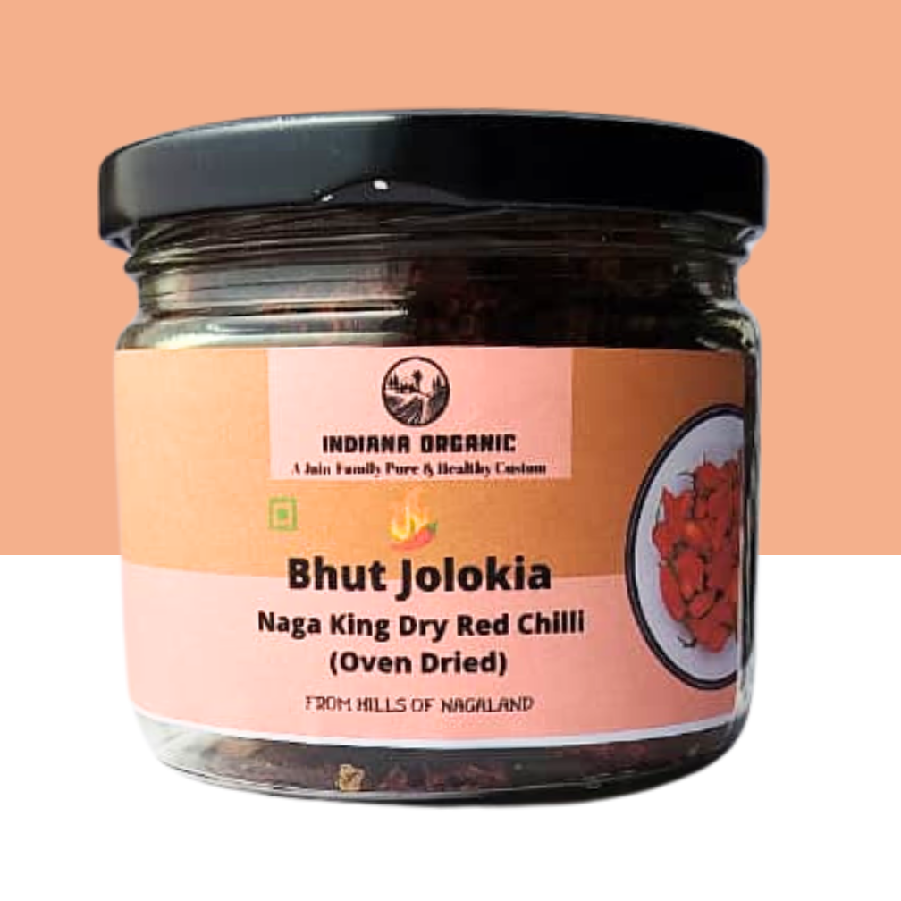 Bhut Jolokia Chilli Whole 25 Grams | Ghost Pepper | Naga Chili | King Chillies | Raja Mirchi