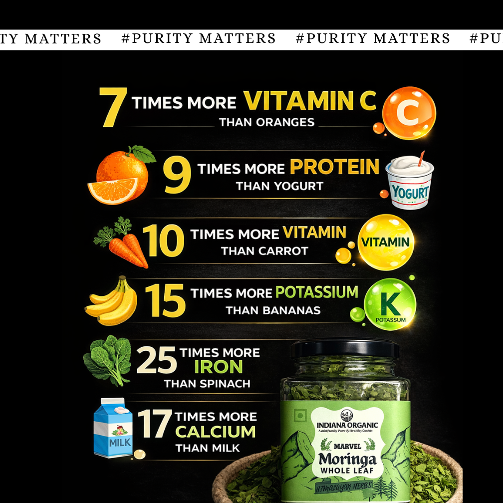 Premium Moringa Whole Leaf (Sabut Patta)