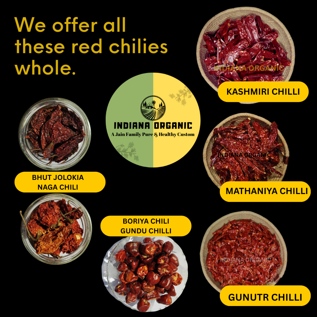 Bhut Jolokia Chilli Whole 25 Grams | Ghost Pepper | Naga Chili | King Chillies | Raja Mirchi