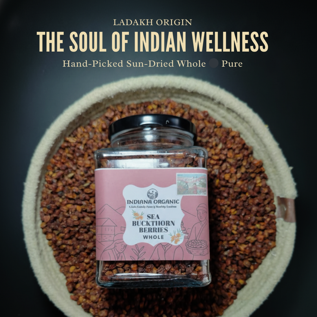 Sea Buckthorn Dry Berries | Naturally Sun-Dried | Hand-Cleaned | Ladakh Grown