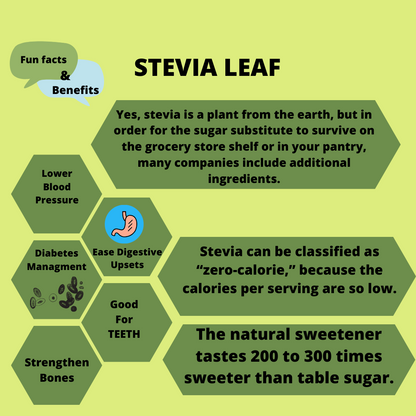 Stevia Whole Leaf, Natural  Sweetener