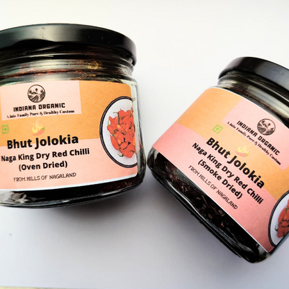Bhut Jolokia Chilli Whole 25 Grams | Ghost Pepper | Naga Chili | King Chillies | Raja Mirchi