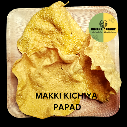 Maize kichiya papad, Authentic handmade traditionally, (मक्का खिचिया पापड़)