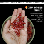 Guntur Red Chilli Whole Sabut Stemless