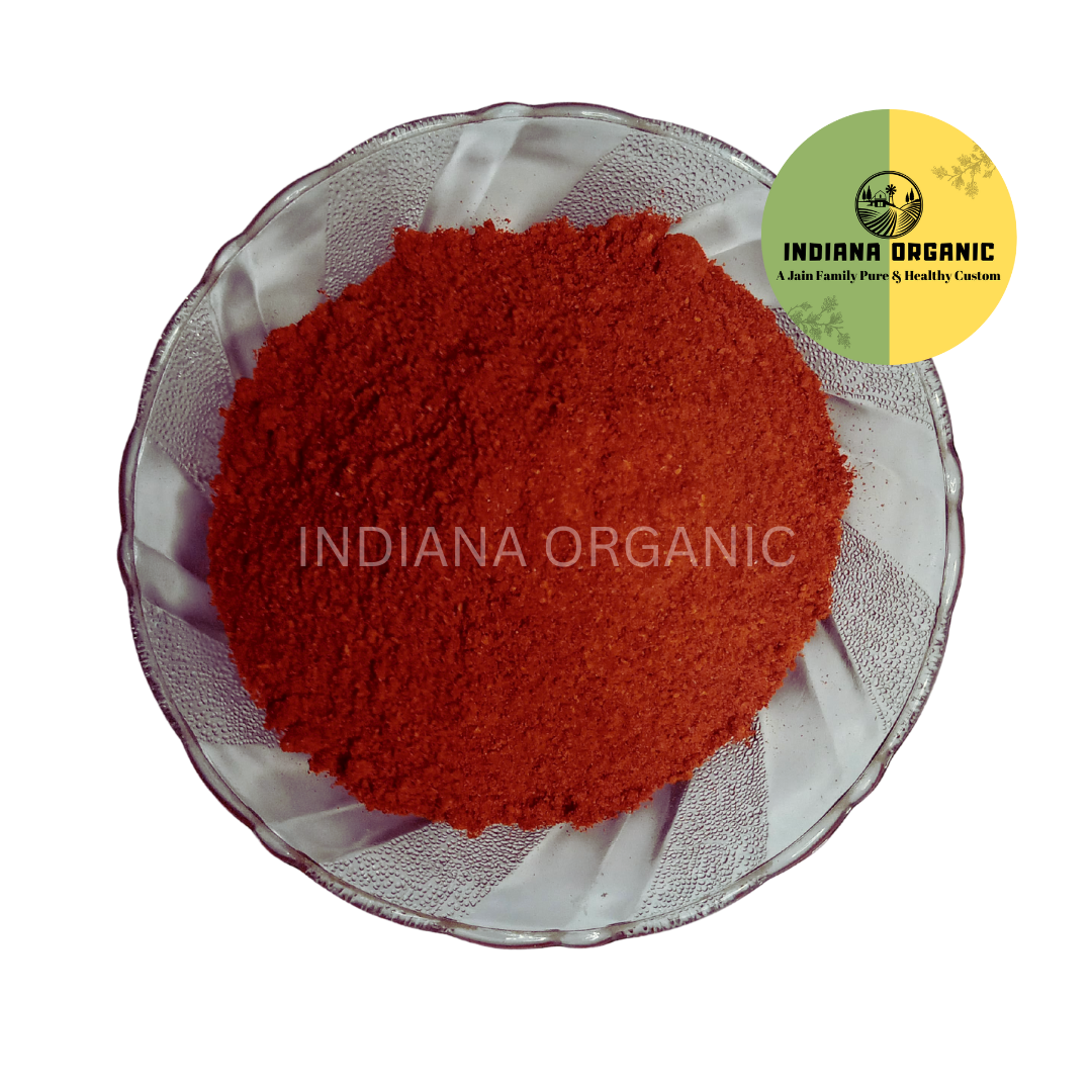 Kashmiri Chilli Powder - Deep Red Colour, Mild Flavor | kashmiri Stemless lal mirch powder