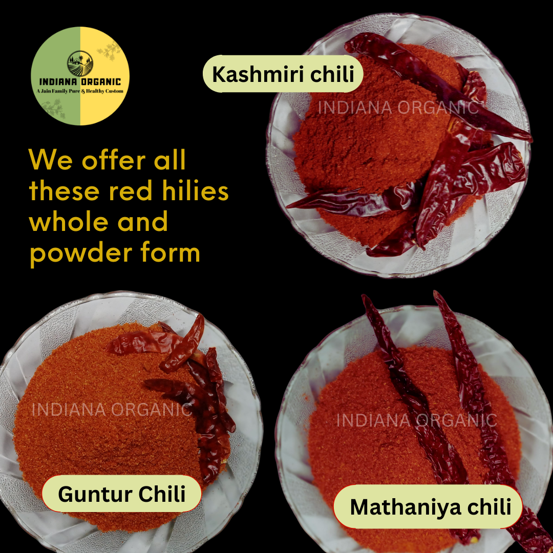 Kashmiri Chilli Powder - Deep Red Colour, Mild Flavor | kashmiri Stemless lal mirch powder