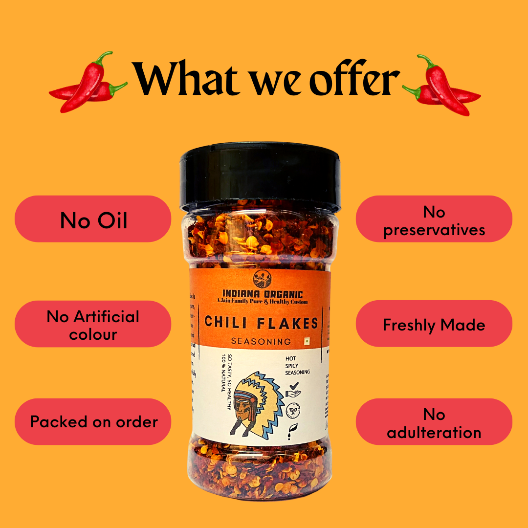 Chili flakes - Guntur chilli flakes.