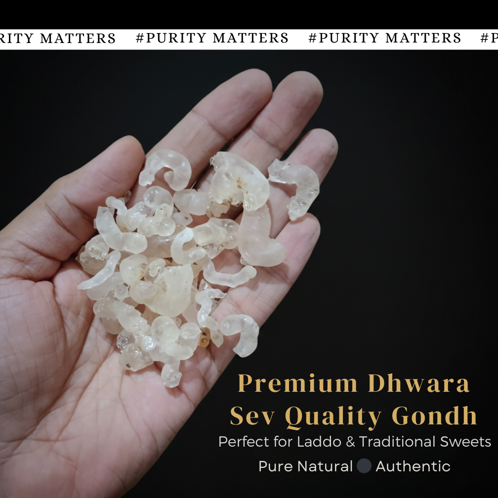 Premium Dhawra Gond (Dhawda Gond) – Natural Edible Gum for Gond Laddoo & Panjiri