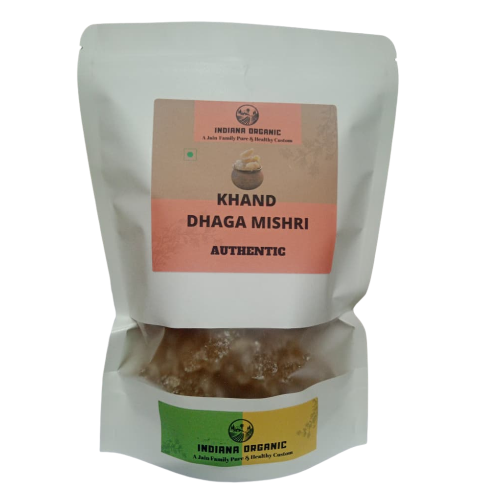 Authentic Khand Dhaga Mishri (Brown Rock Sugar with Thread)