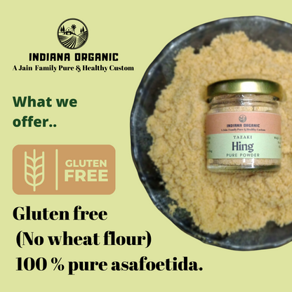 Pure Asafoetida Powder | Gluten free pure powder hing | No wheat or maida mix