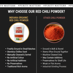 Freshly Ground Red Chili Powder (Lal Mirch) | Pure, Medium heat level