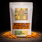 Yellow chilli whole, lakhori almora chilli