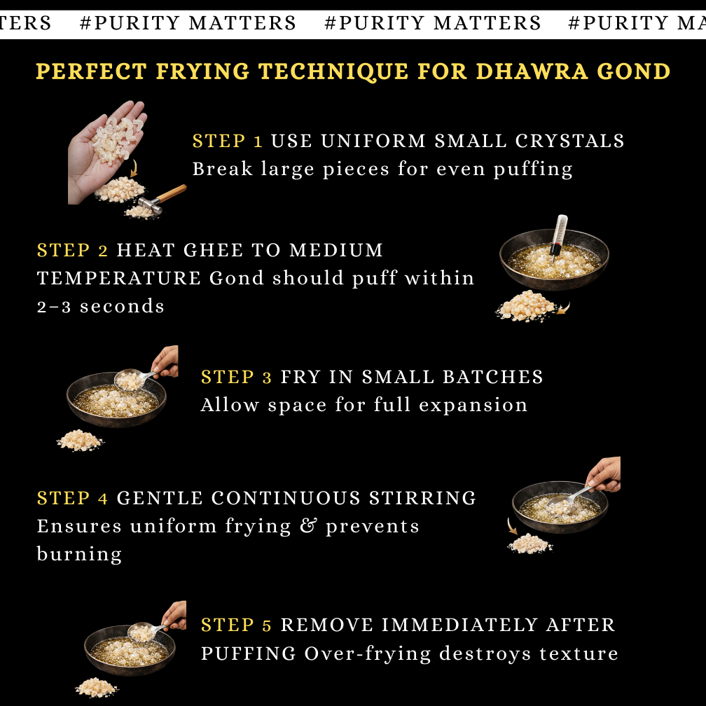 Premium Dhawra Gond (Dhawda Gond) – Natural Edible Gum for Gond Laddoo & Panjiri