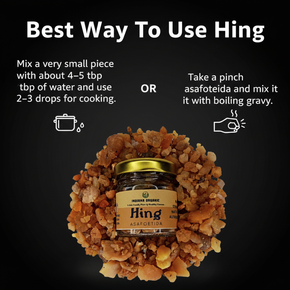 Asafoetida Gluten free pure whole hing | Raw resin crystal Hing | Perungaayam  | Kāyaṃ - INDIANA ORGANIC