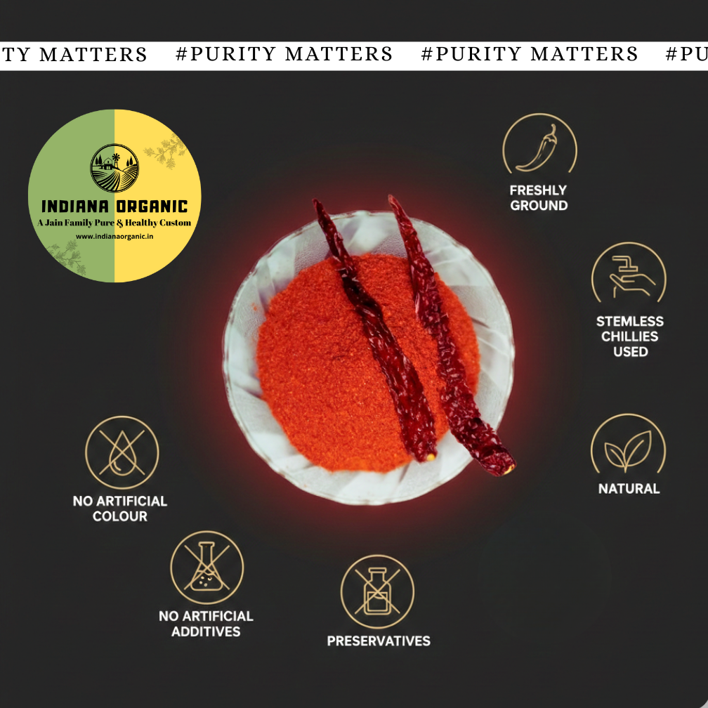 Freshly Ground Red Chili Powder (Lal Mirch) | Pure, Medium heat level