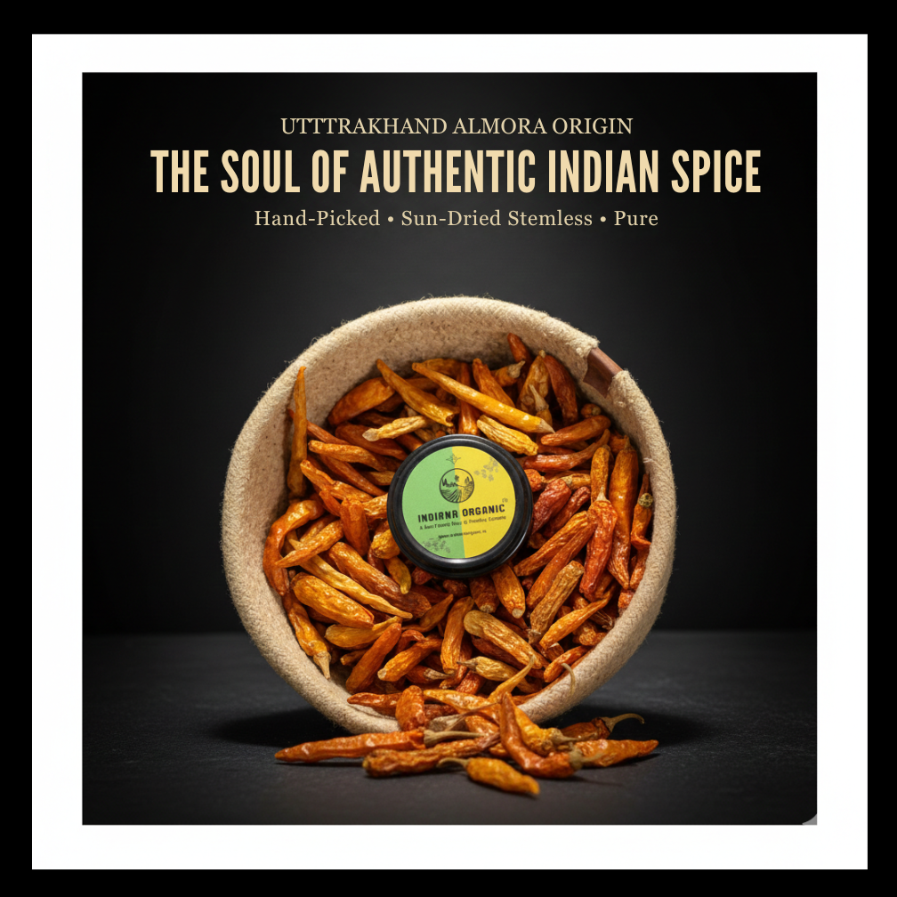 Yellow chilli whole, lakhori almora chilli