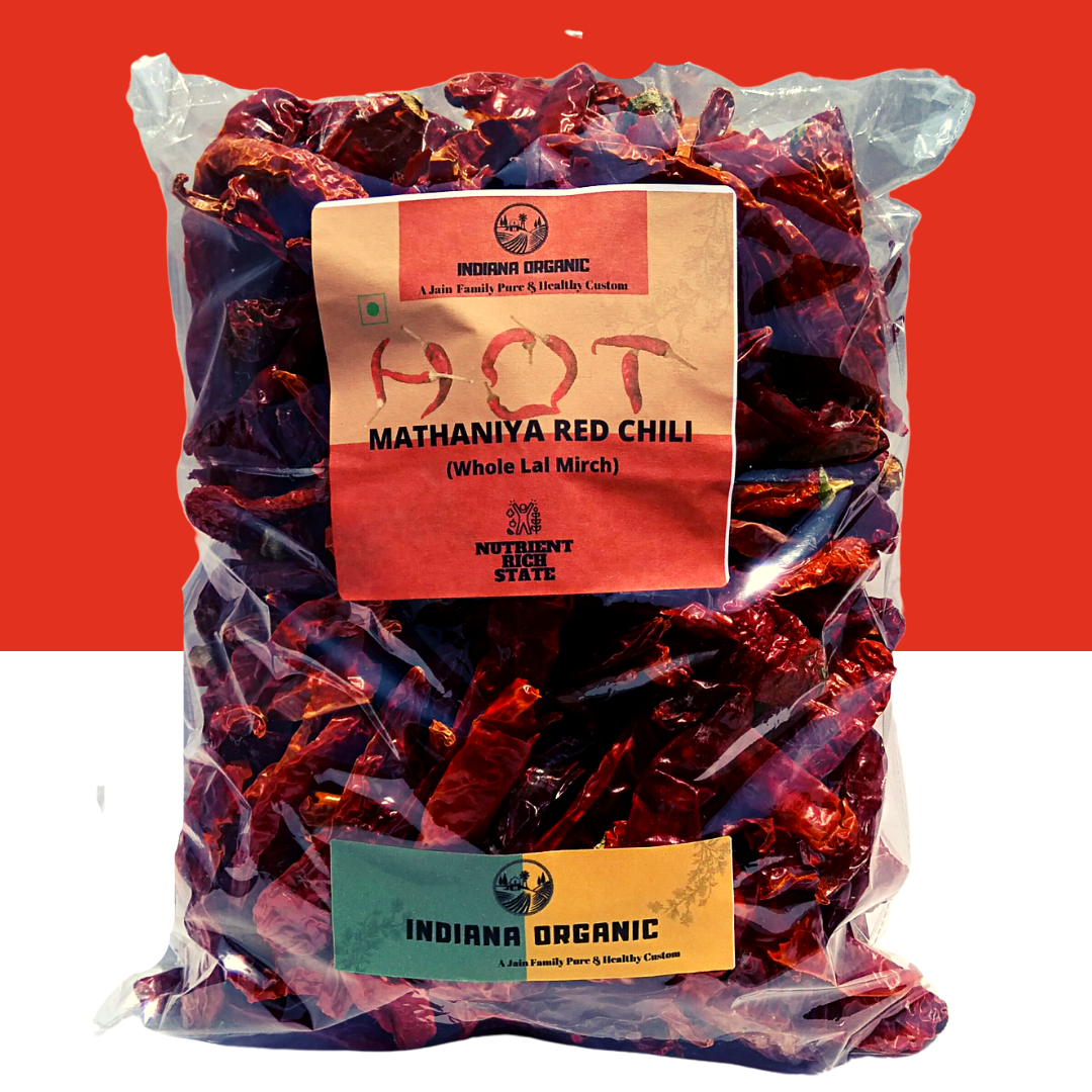 Mathania whole red chilli from Rajasthan – INDIANA ORGANIC