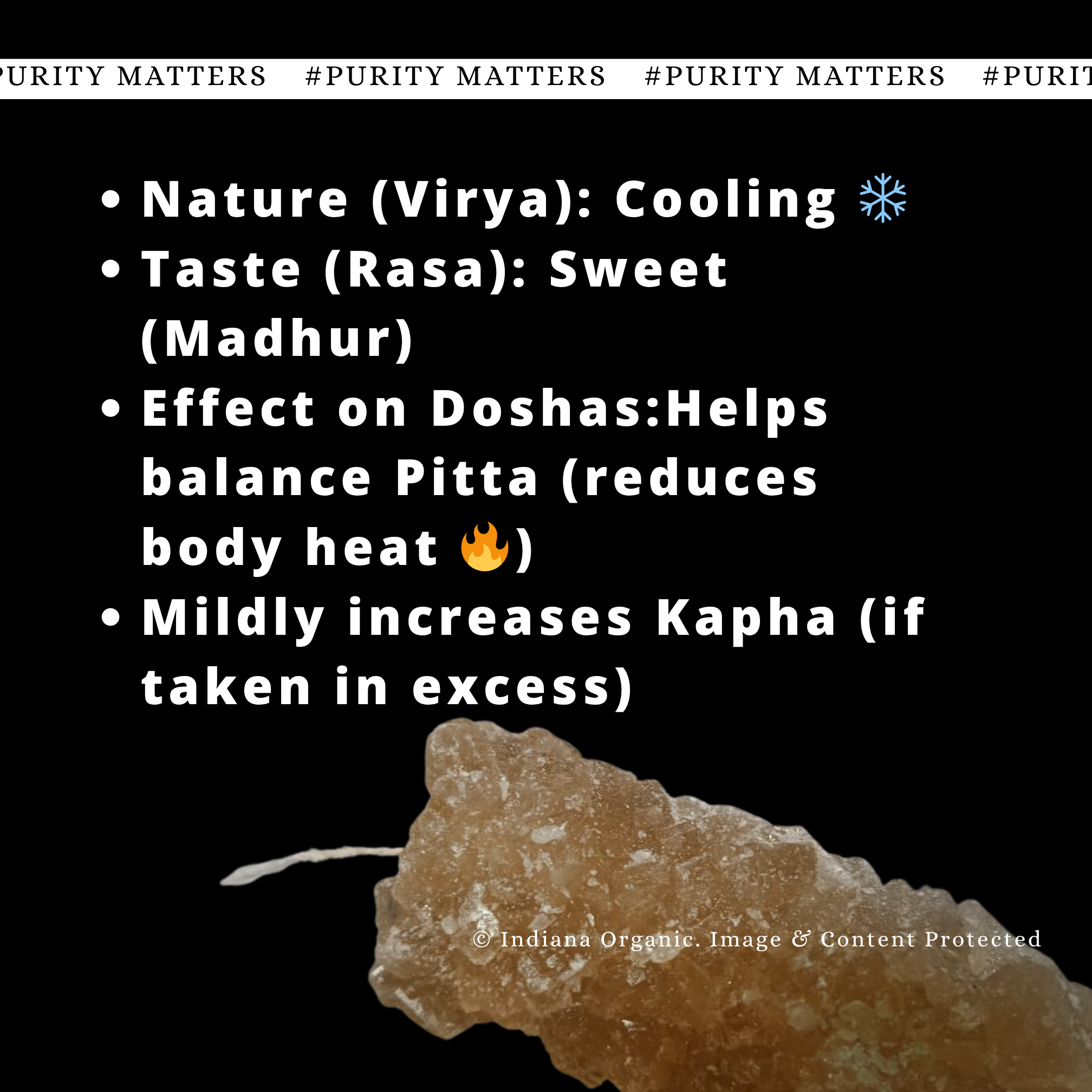Authentic Khand Dhaga Mishri (Brown Rock Sugar with Thread)