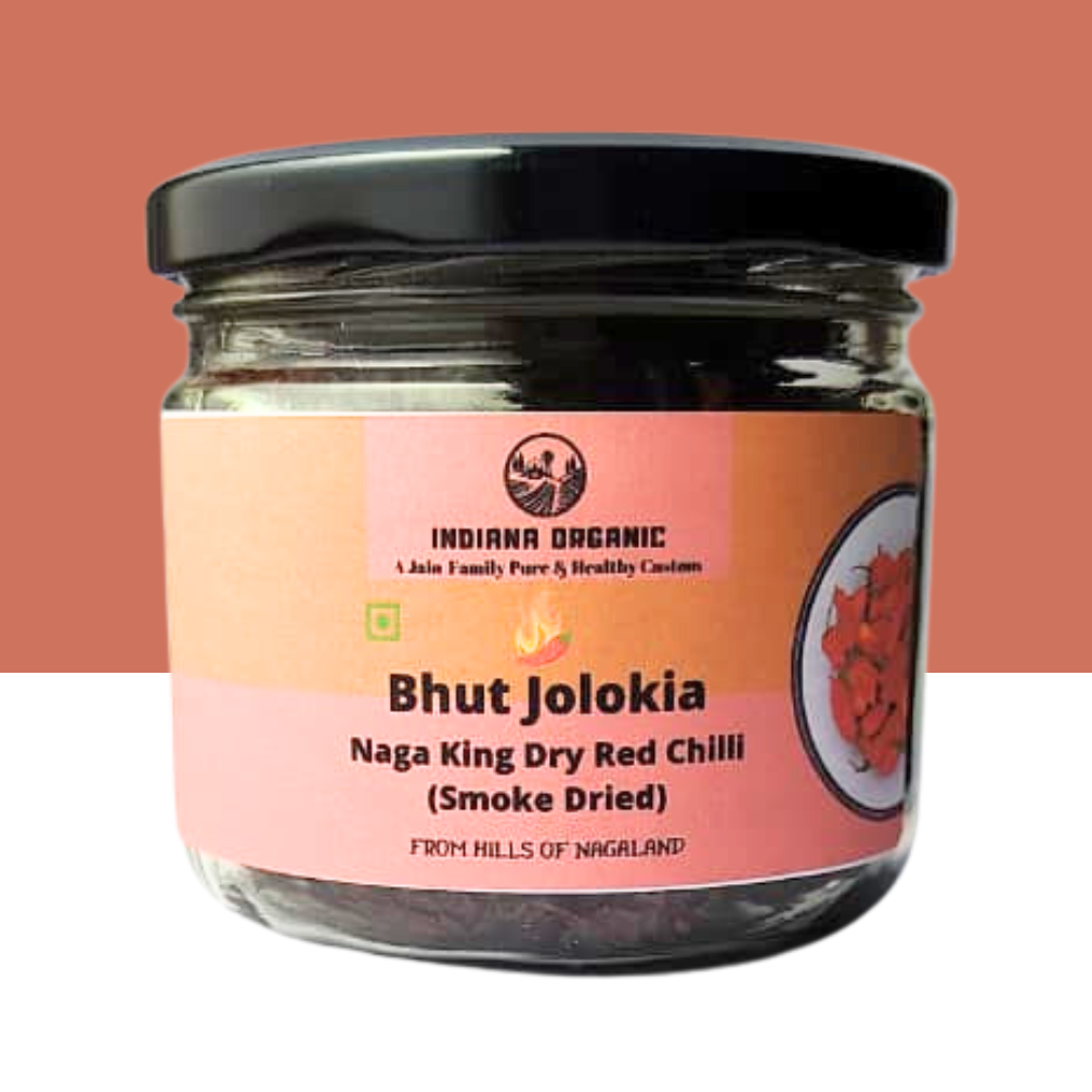 Bhut Jolokia Chilli Whole 25 Grams | Ghost Pepper | Naga Chili | King Chillies | Raja Mirchi