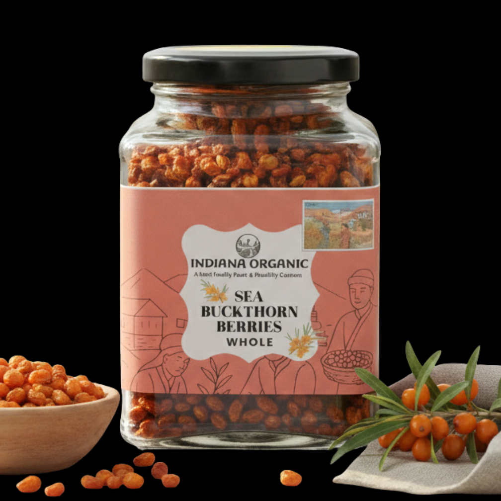 Sea Buckthorn Dry Berries | Naturally Sun-Dried | Hand-Cleaned | Ladakh Grown